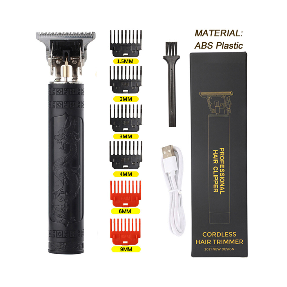 Black (Update Dragon)2023 Hair Clipper Hair Clippers Rechargeable Shaver Beard Trimmer