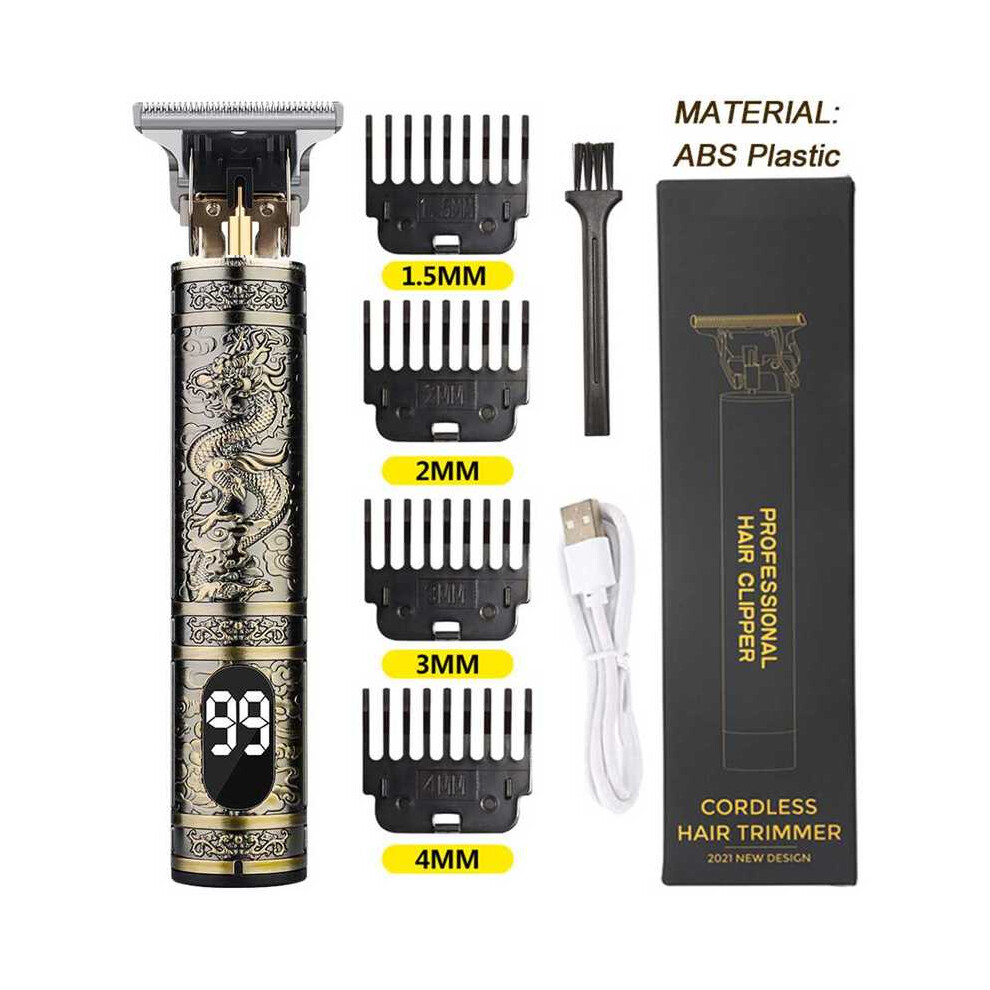 (dragon LCD)2023 Hair Clipper Hair Clippers Rechargeable Shaver Beard Trimmer Professional