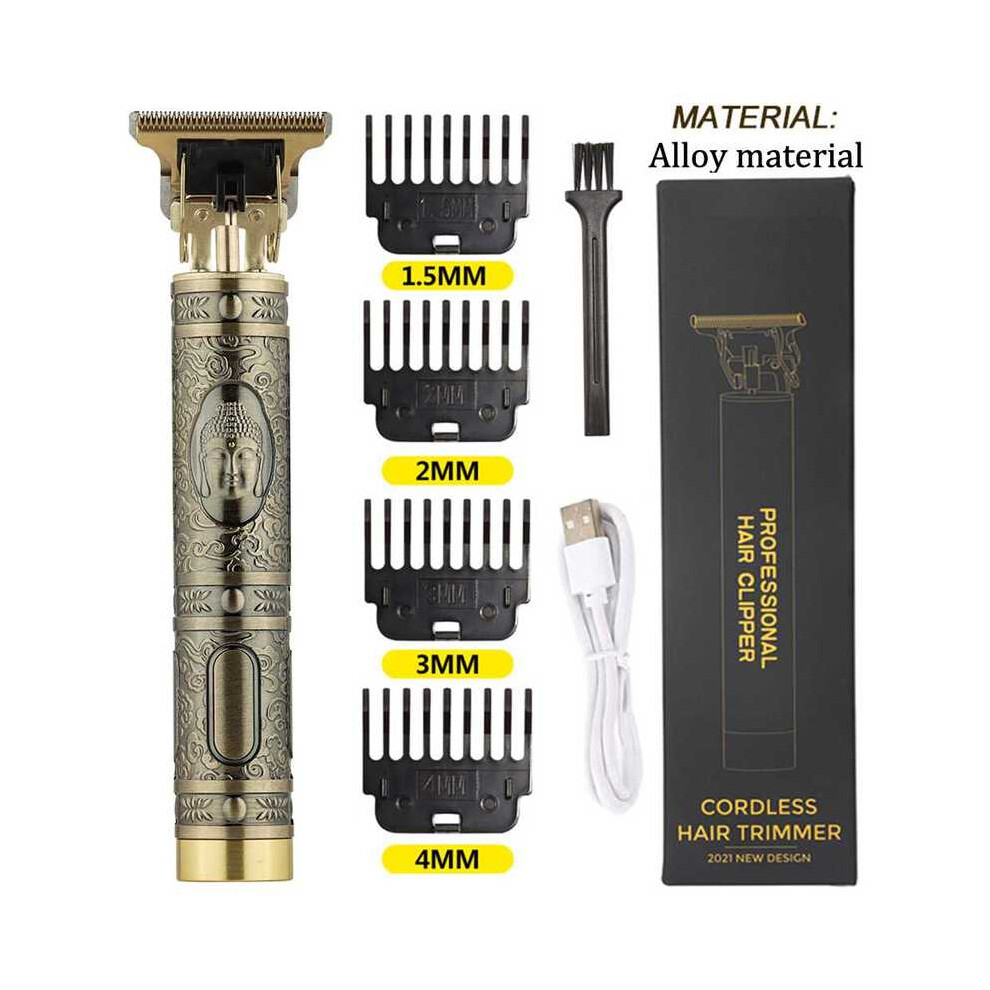 (Metal Buddha)2023 Hair Clipper Hair Clippers Rechargeable Shaver Beard Trimmer Professional