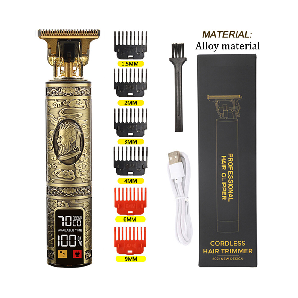 (bearded man)2023 Hair Clipper Hair Clippers Rechargeable Shaver Beard Trimmer Professional