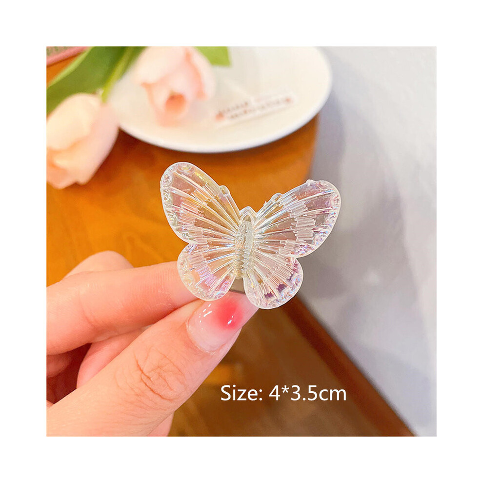 (Transparent)Starfish Hair Clips Fashion Girls Hairpin Women's Top Bangs Side Clip