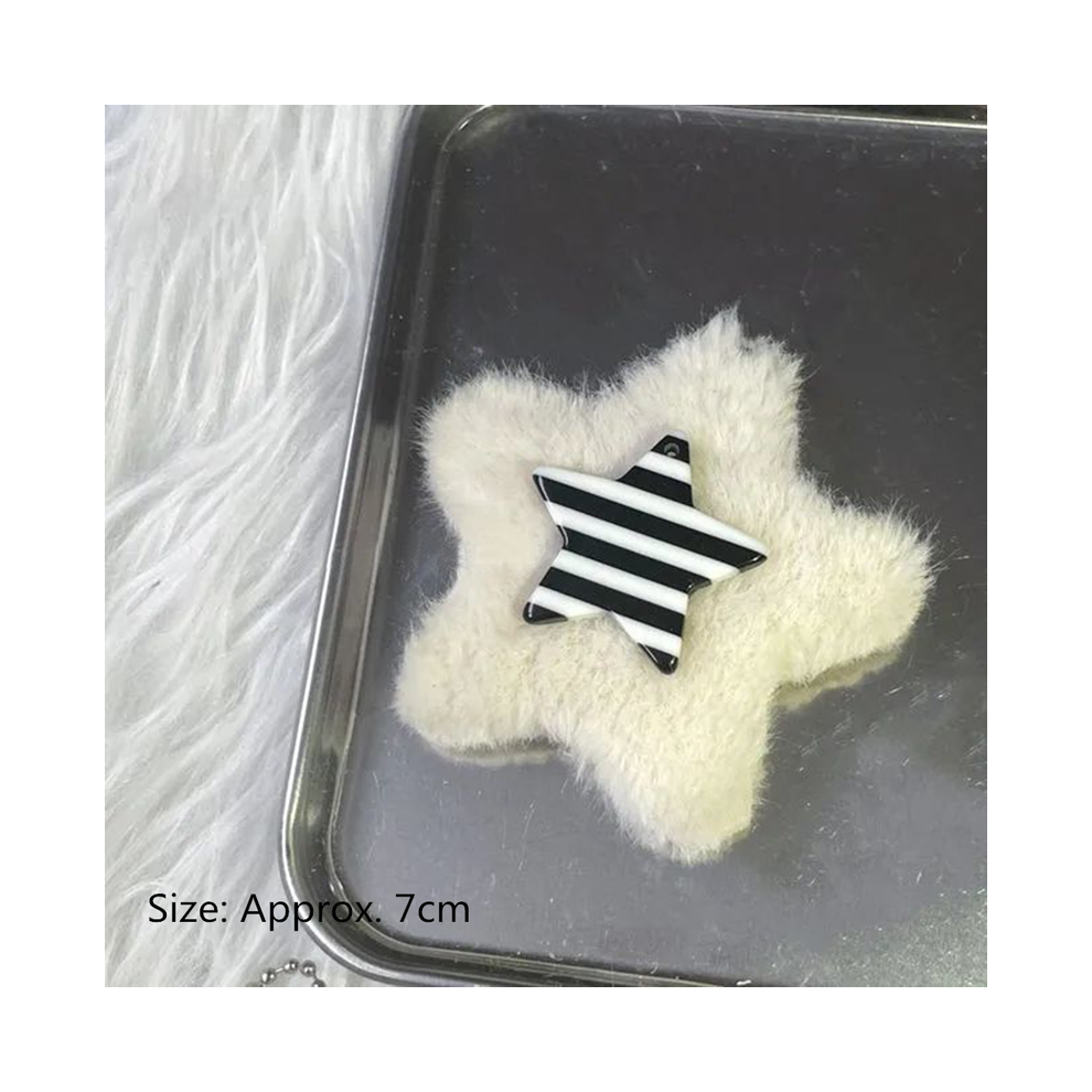 (Stripe) Starfish Hair Clips Fashion Girls Hairpin Women's Top Bangs Side Clip Beauty