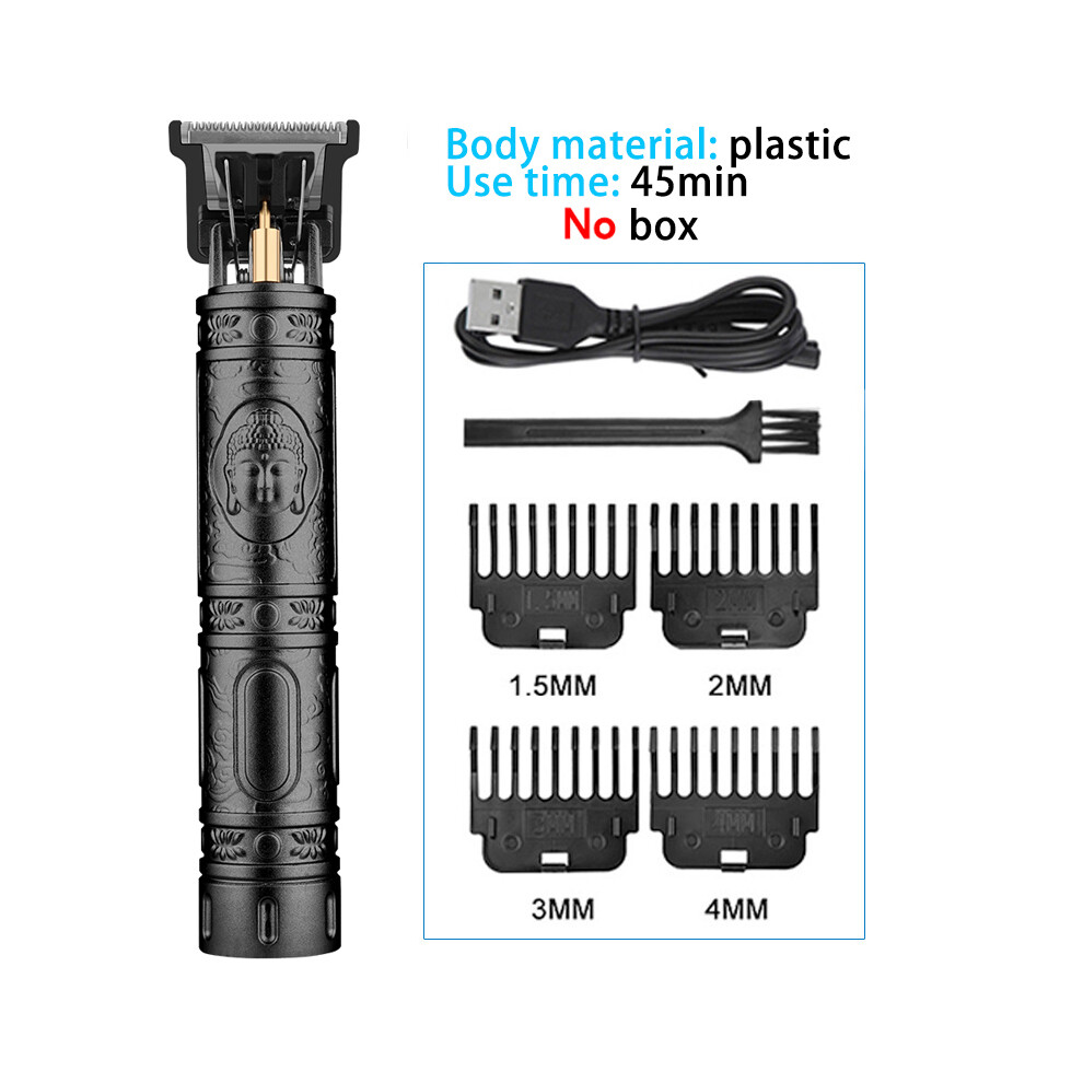 (plastic Buddha 1)2022 Vintage t9 Hair clipper cordless hair clipper trimmer beard trimmer
