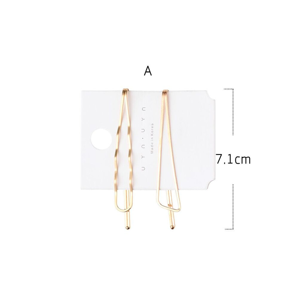 Silver (A)24Pcs Professional Makeup Clips Salon Hairdressing Tools Women's Non-Bend Hair Clips Curls