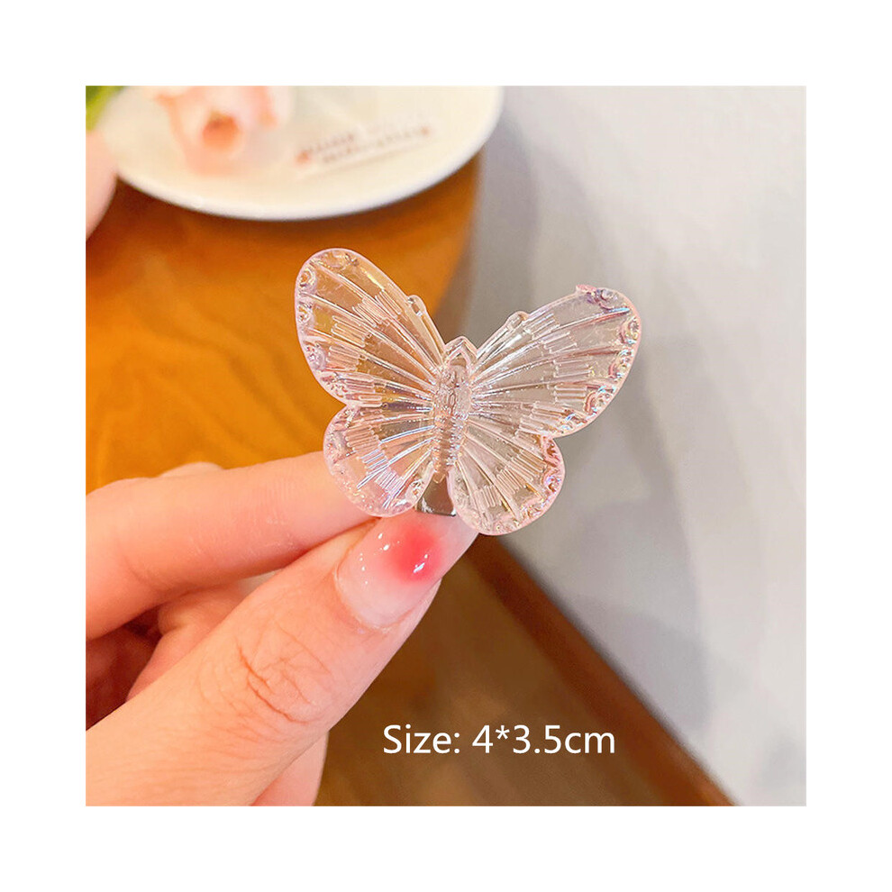 (Transparent)Starfish Hair Clips Fashion Girls Hairpin Women's Top Bangs Side Clip