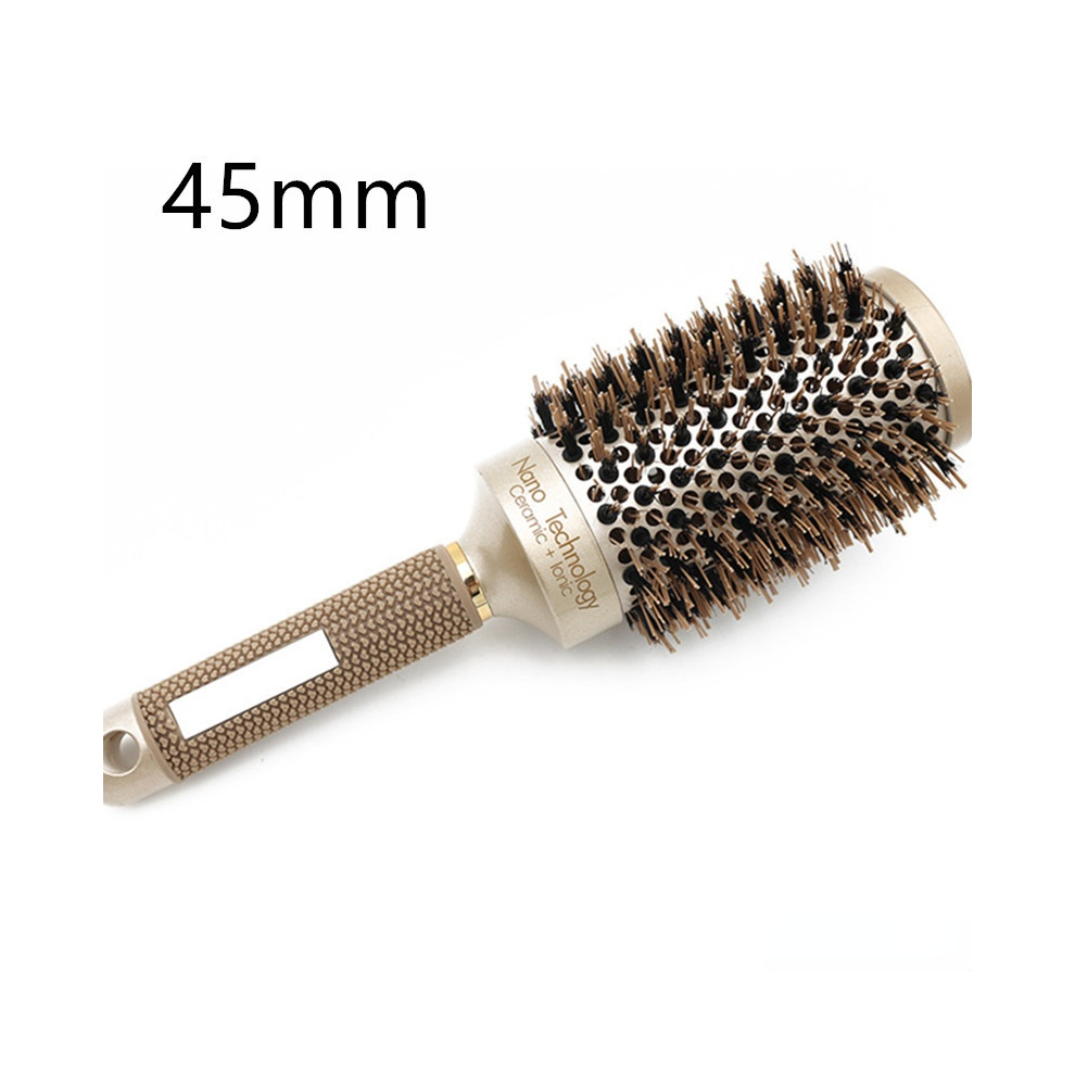(45mm)Ionic Curling Hair Brush Barber Comb Rotary Comb Hair Styling Tool Home Accessories