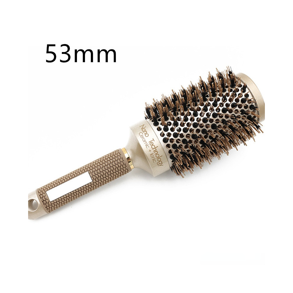 (53mm)Ionic Curling Hair Brush Barber Comb Rotary Comb Hair Styling Tool Home Accessories