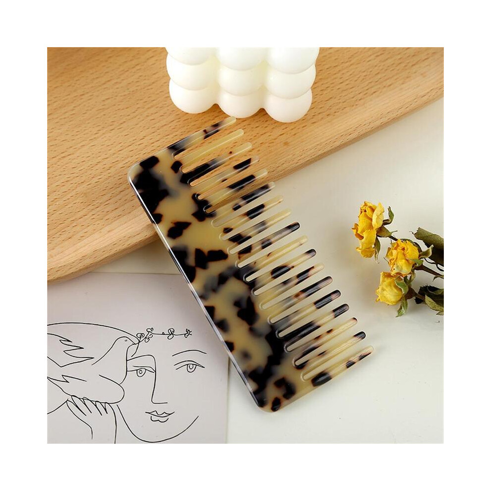 (Style E)Korean Style Acetate Wide Tooth Hair Combs Hair Comb For Women Girls Thick Curly