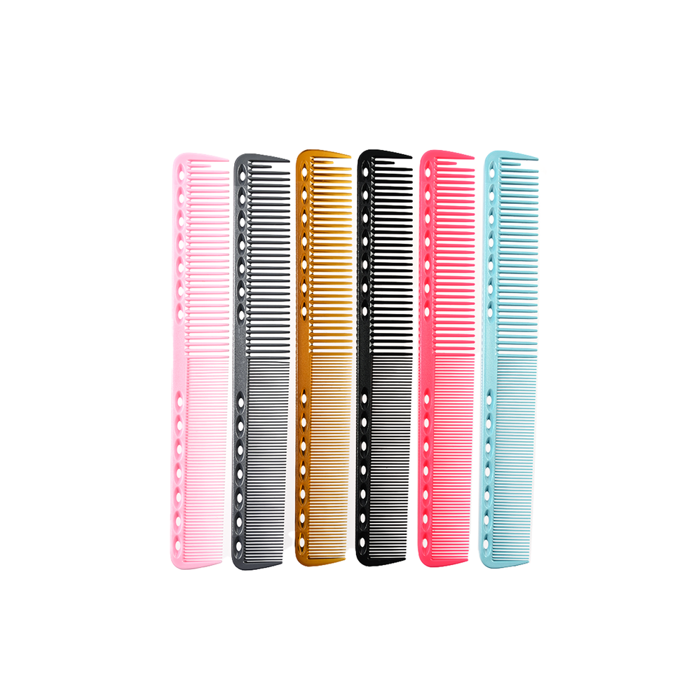 (Pink) 7 Colors Professional Hair Combs Barber Hair Salon Hair Cutting Brush Anti Static