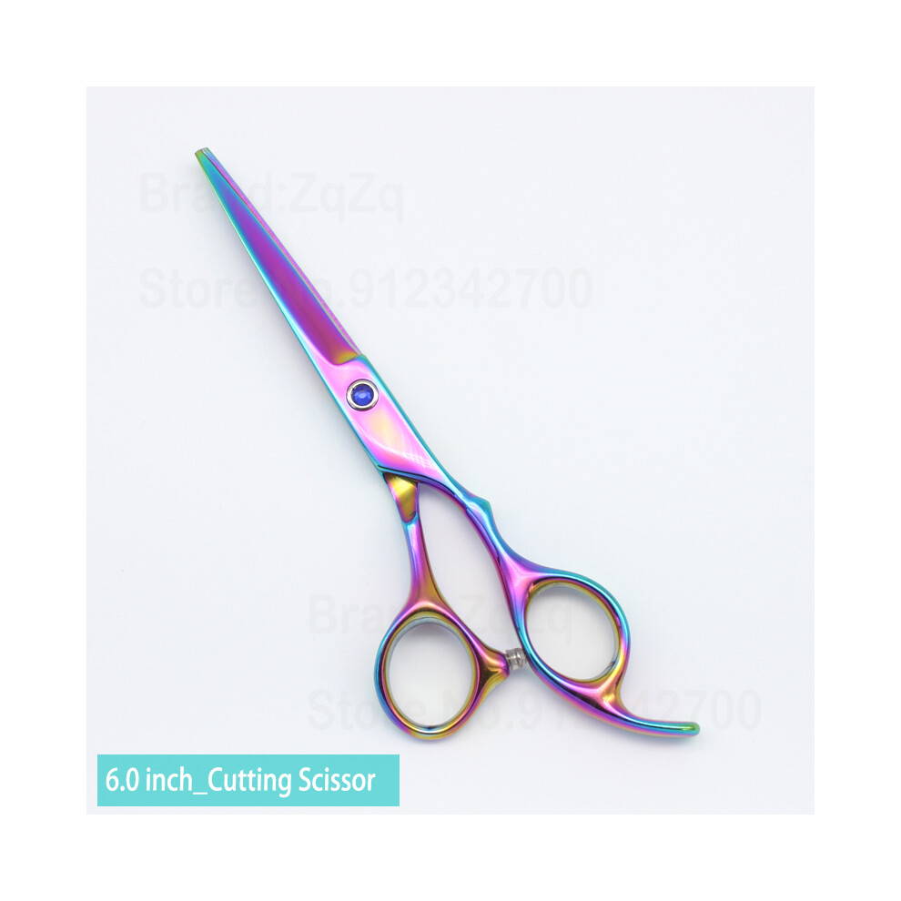 (Multicolor Cut) 6 Inch Stainless Steel Hairdressing Scissors for a professional cut