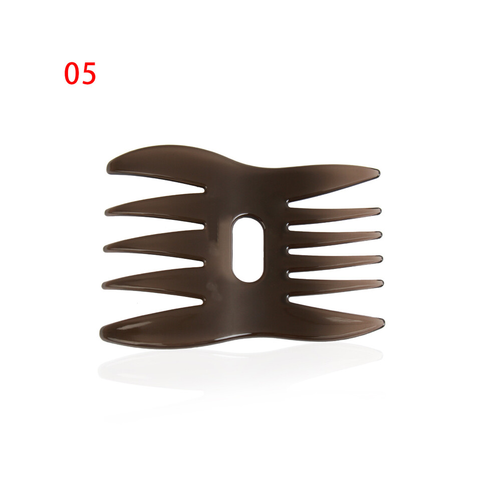 (5)2022 Hot Wide Teeth Hairbrush Fork Comb Men's Beard Combing Brush Barber Styling Tool