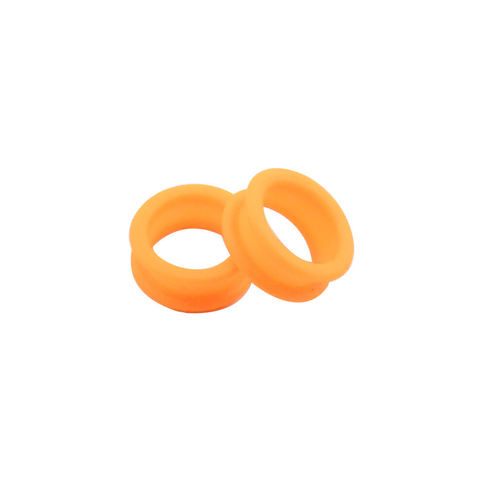 Orange (Orange)Salon Soft Silica Gel Hair Scissors Silicone Finger Rings Scissors Inserts Groomer Accessories