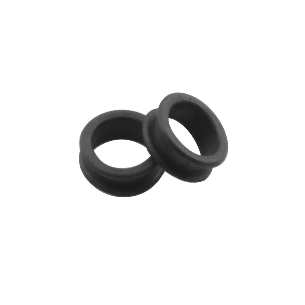Black (Black)Salon Soft Silica Gel Hair Scissors Silicone Finger Rings Scissors Inserts Groomer Accessories