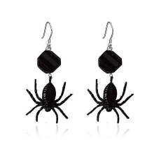 (As show, One size) XIANRENGE Exaggerated Spider Earrings Creative Drop Earrings Statement Dangle Earrings Halloween Accessories for Women and Teen Girls