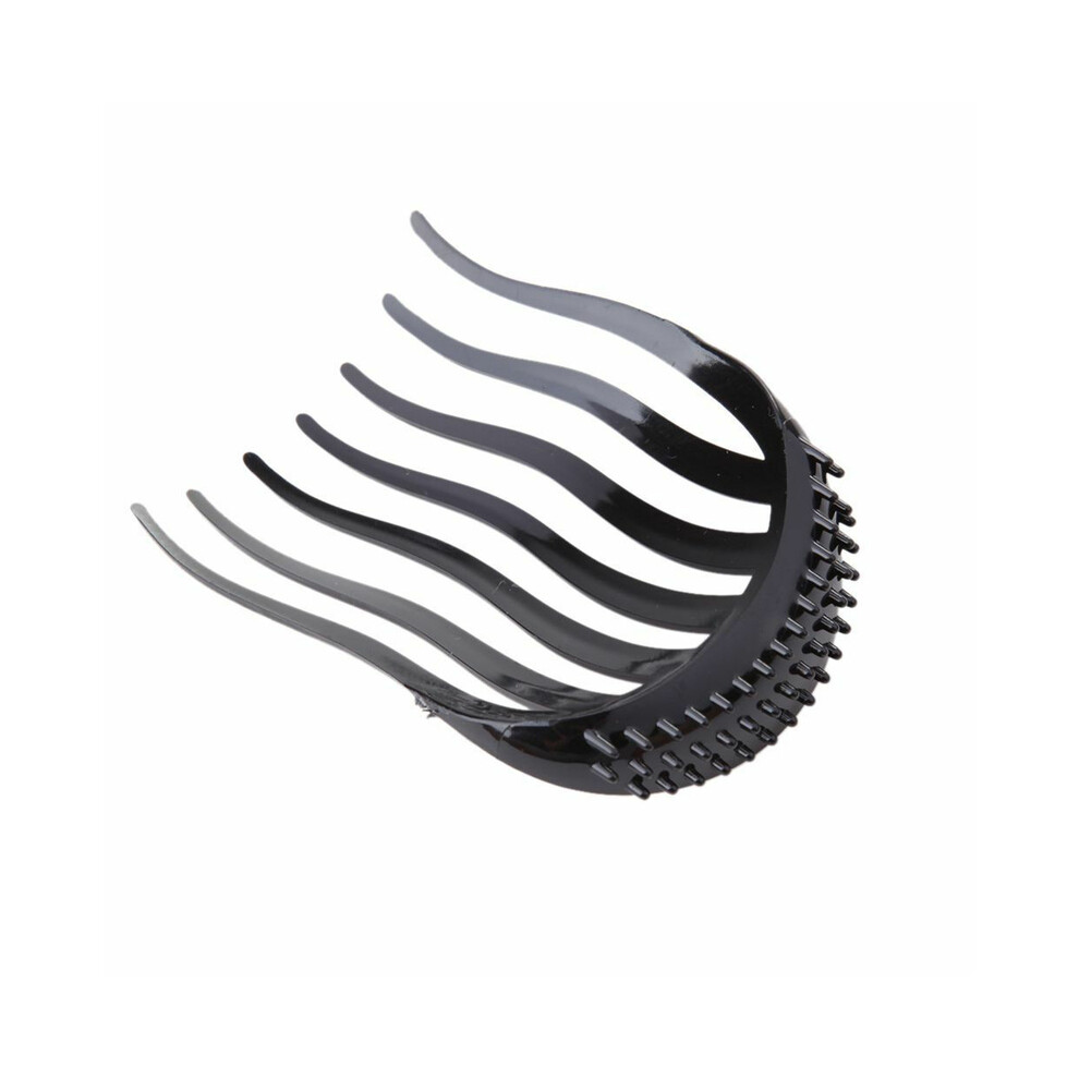 (Black) Hot New Wide Teeth Hair Brush Fork Comb Men's Beard Hairdressing Brush Barber Styling Tool