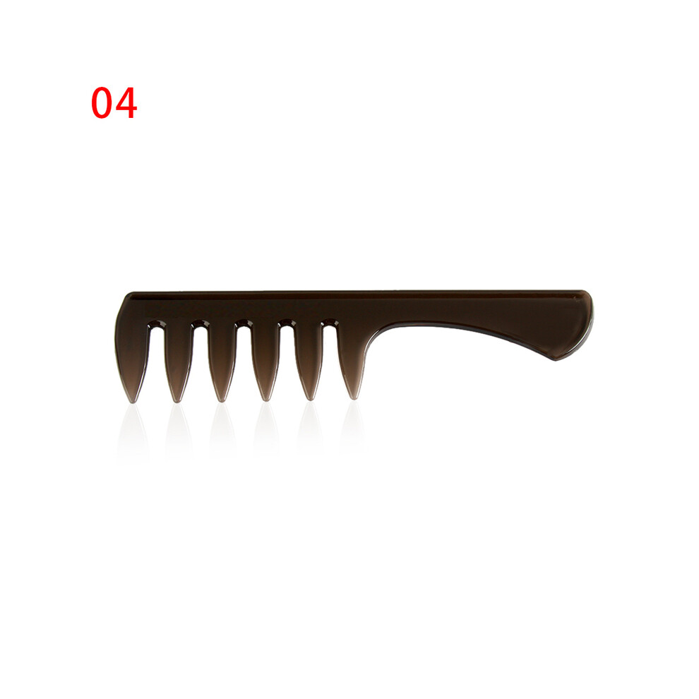 (4)Hot New Wide Teeth Hair Brush Fork Comb Men's Beard Hairdressing Brush Barber Styling Tool