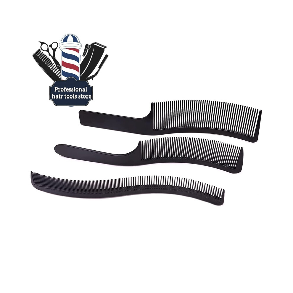 (F)Professional Hair Cutting Comb Curved Barber Cutting Comb Hair Salon Stylist Supplies Salon