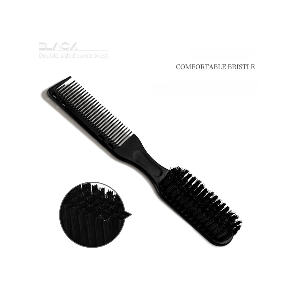 (dark grey)Professional hair cutting comb Antistatic flat head cutting comb with wide teeth