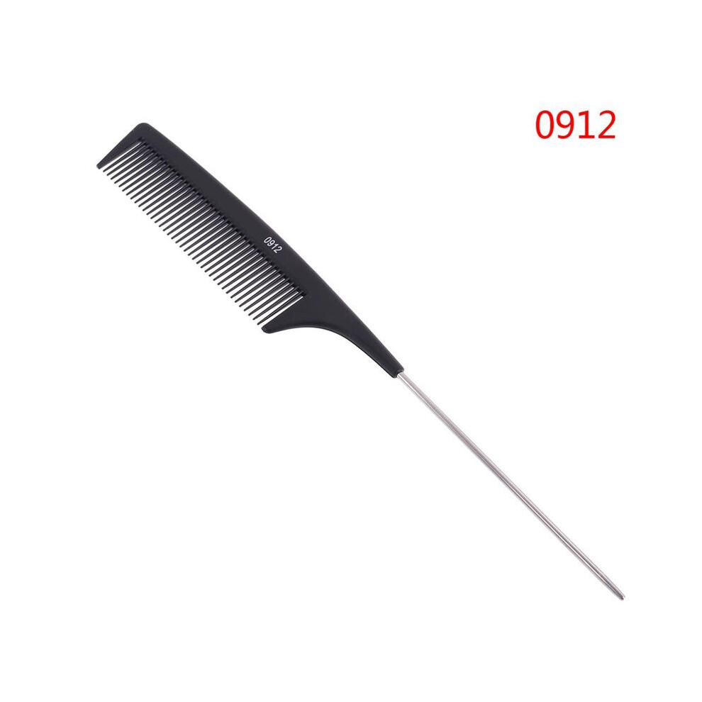 (N4)Professional hair tail comb Salon Cut comb design stainless steel spike