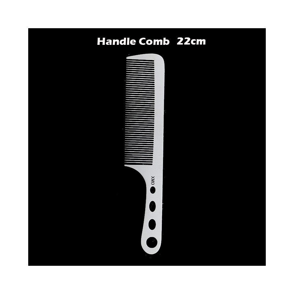 Unisex (Handle Comb 22Cm)Brainbow 1Pc Ium Steel Comb Professional Salon Hair Hairdressing Antistatic Barbers