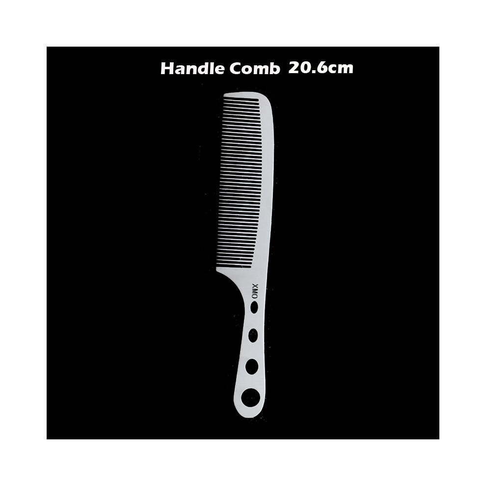 Unisex (Handle Comb 20.6Cm)Brainbow 1Pc Ium Steel Comb Professional Salon Hair Hairdressing Antistatic Barbers