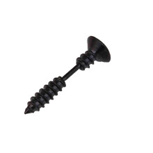 (Black, One size) 1 Pair Unisex Screw Stud Prank Titanium Steel Screw Piercing Stud Personalized Stainless Steel Earrings Hypoallergenic Ear Stud