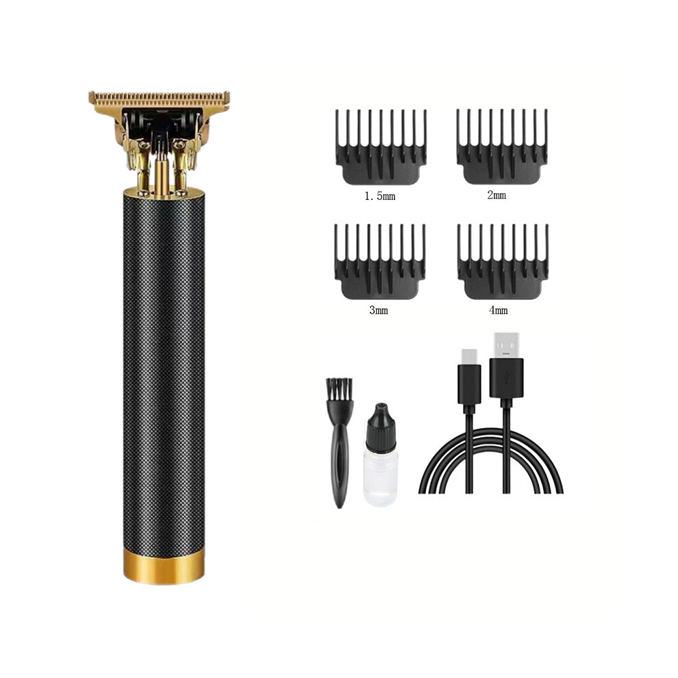 (Metal Black) All Metal Vintage T9 Machine Women's Hair Clipper Hairdresser Professional hair clipper
