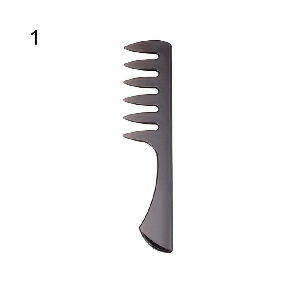 Black (Black) Professional Men's Wide Tooth Comb Salon Barbers Hairdressing Styling Hair Brush