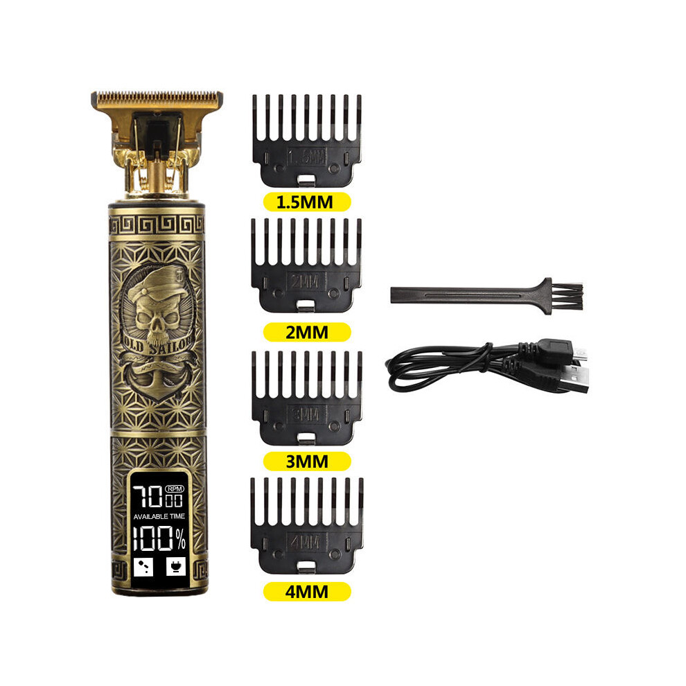 (Pirate display) Large screen digital display Electric clippers Hair salons use oil tips for waterproof