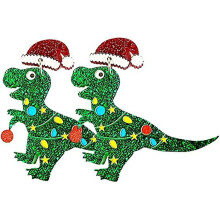 (As show, One size) Christmas Earrings For Women Gingerbread Dinosaur Rainbow Earrings Holiday Acrylic Earrings Christmas Jewelry Gift For Girls Pxcl
