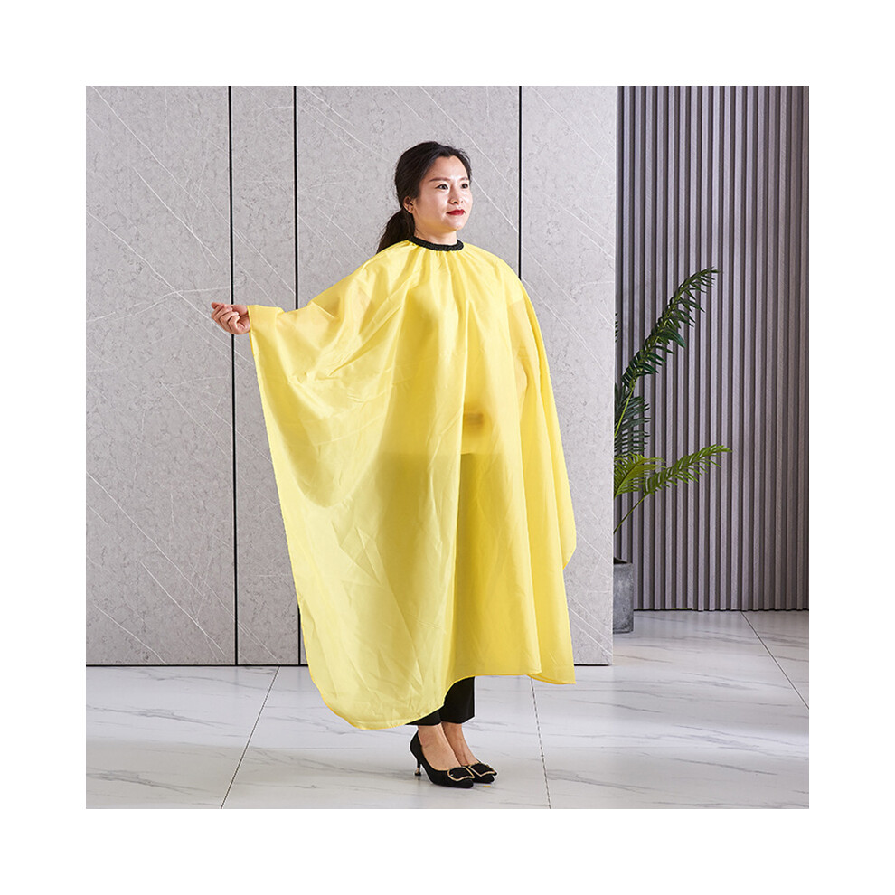 (Yellow)Hair Cutting Cape Salon Apron Professional Salon Hair Barber Wai Cloth Hair Cutting