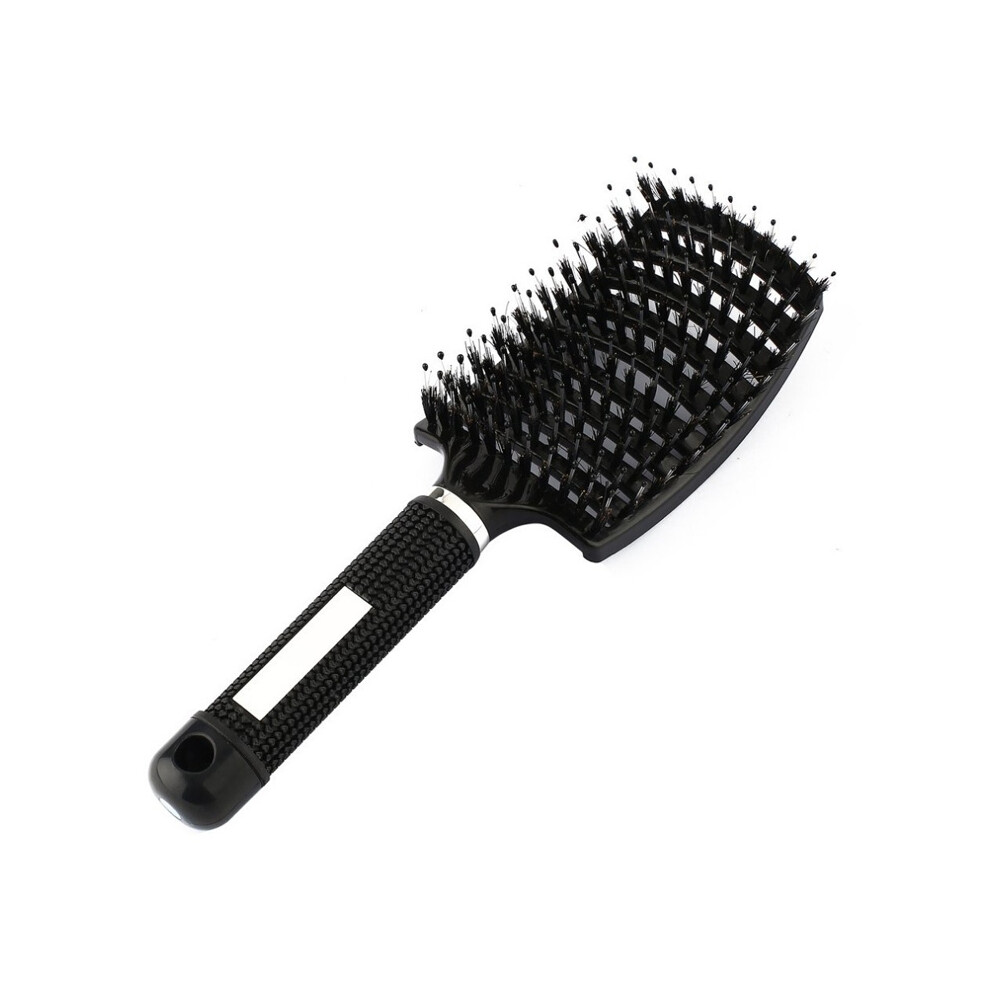 Black ( 01)Pop Brush Brosse Detachable Hair Brush Women's Nylon Scalp Massage Comb Wet Curly Hair Brush