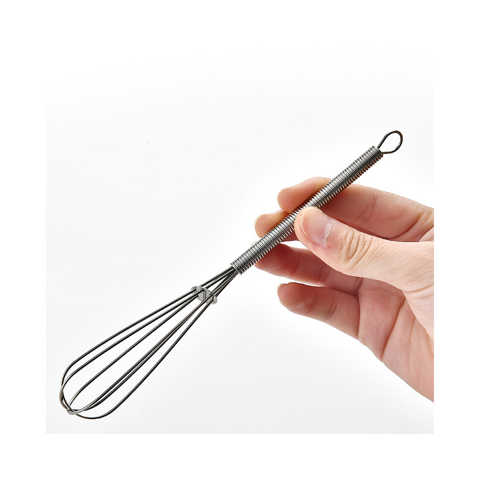 (Silver steel) 1pc stainless steel Salon Hair Color Blender Blender Barber Cream Whisk Stirrer