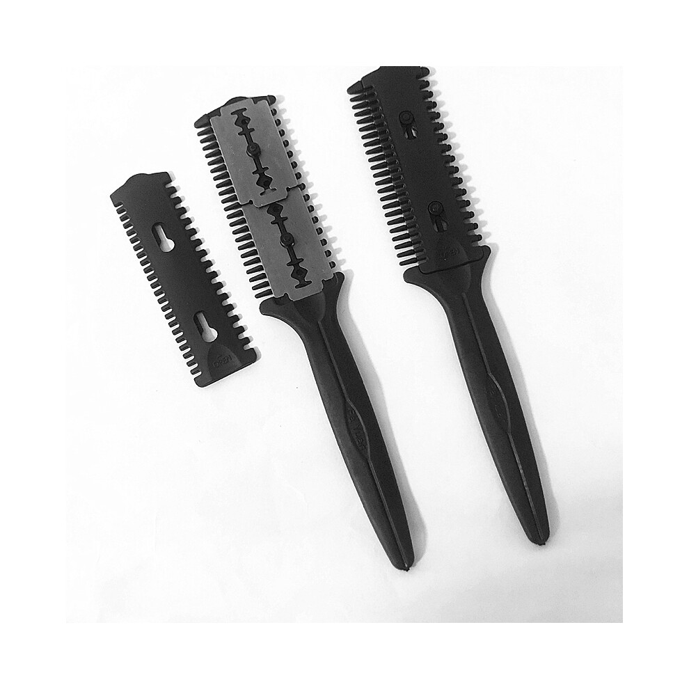 (1 pc random)Barber Razor Comb Scissors Tools Bangs Brush Hair Salon Trimmers Hair