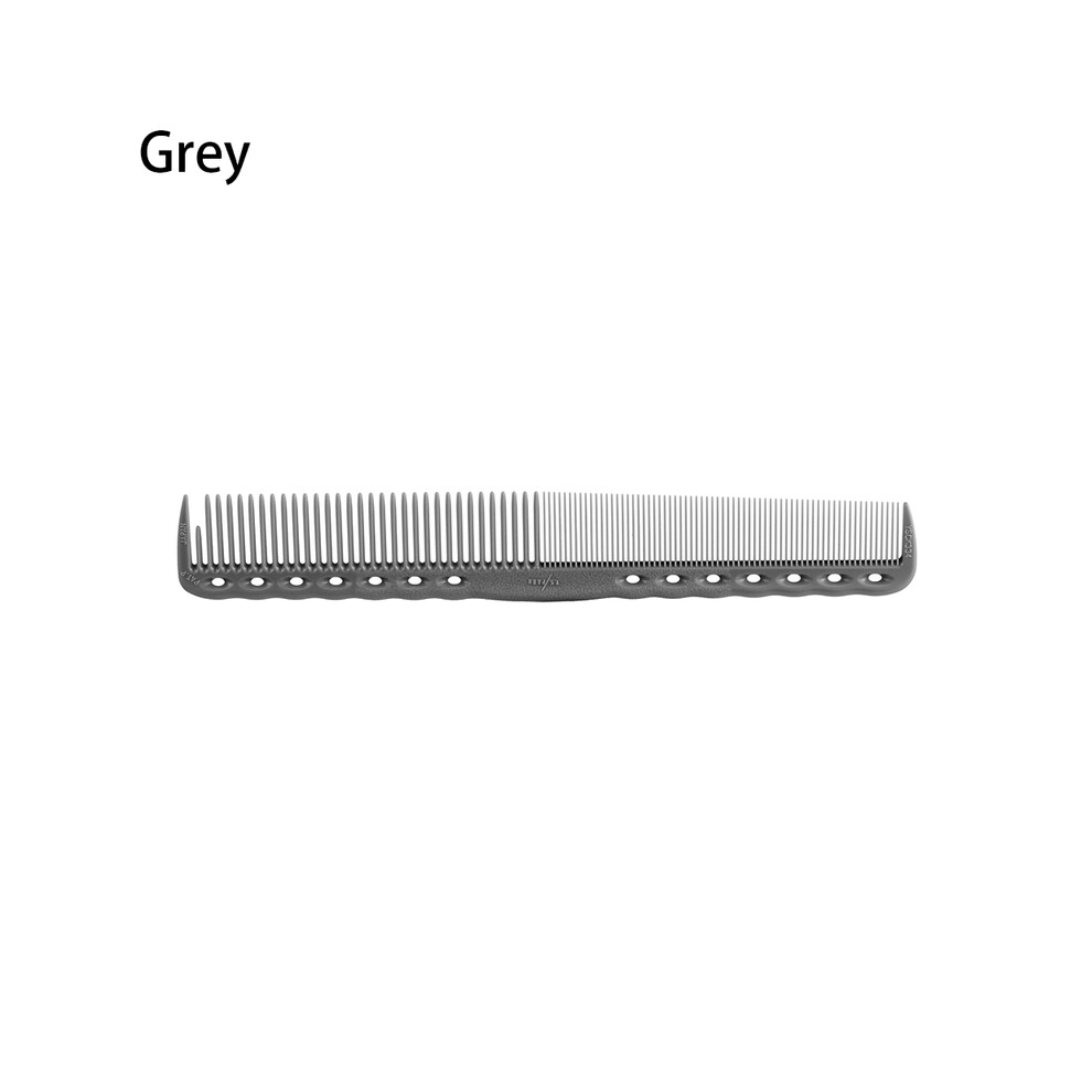 (Grey) 1pc Detachable Hairbrush Colorful Plastic Haircut Barber Comb Professional Antistatic