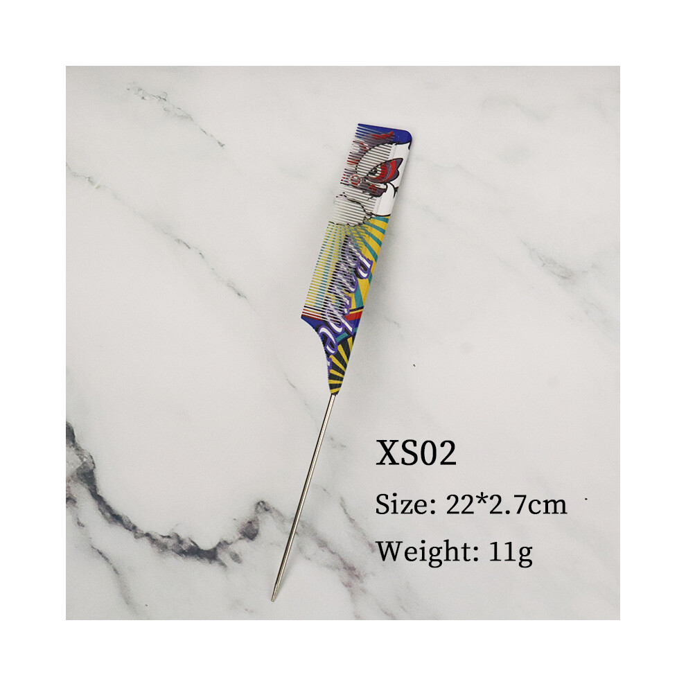 (XS02)32 Style Personality Barber Haircut Comb Pro Salon Hair Styling Flat Top Pointy Tail