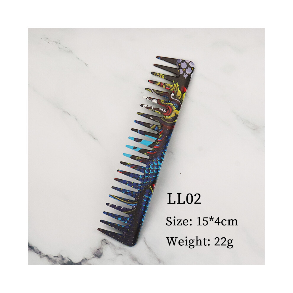 (LL02)32 Style Personality Barber Haircut Comb Pro Salon Hair Styling Flat Top Pointy Tail