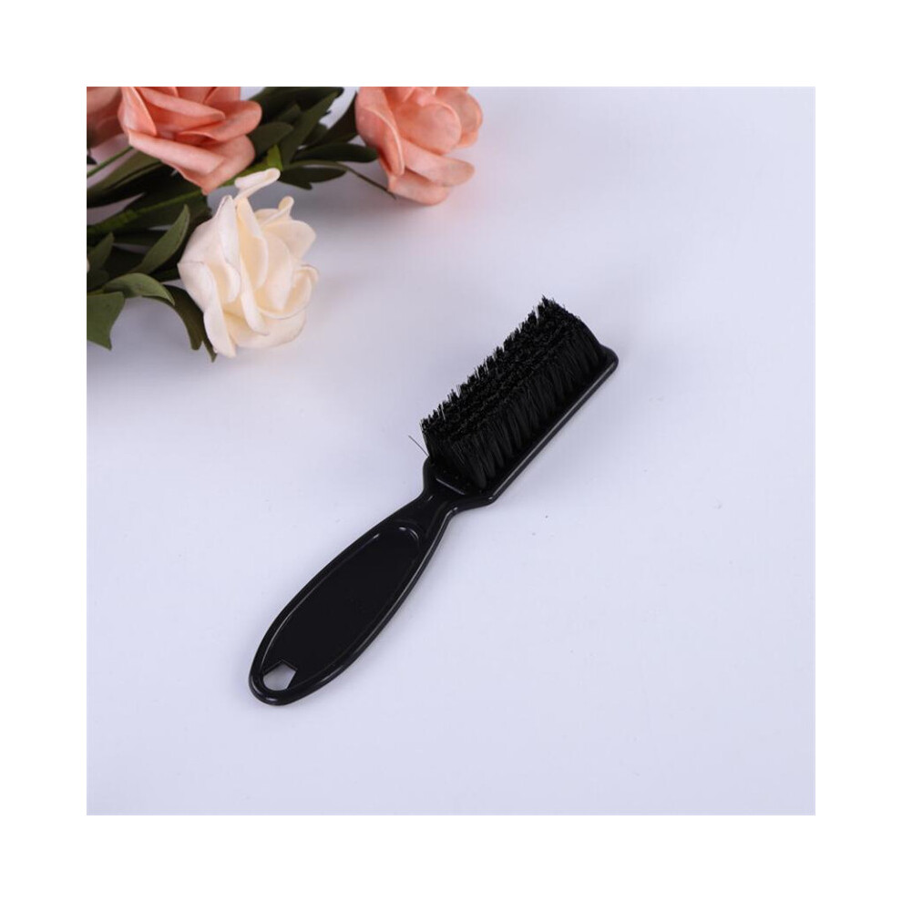 Black (Black) Plastic Handle Hair Salon Soft Hair Cleaning Brush Barber Neck Duster Broken Hair Remove