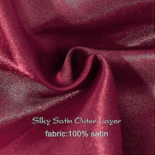 Extra Large Shower Cap, Bowknot Double Layer Reusable Bath Hair Caps with Silky Satin 1