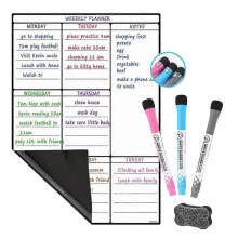 Dry Erase Fridge Magnetic Calendar - Whiteboard Magnetic Fridge Wall