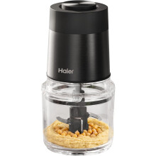 Haier Compact Food Processor, I-Master Series 5 with 2 Speeds, Double Power Blades, 0.5L Glass Bowl, Chopper, 550W, On App, Black