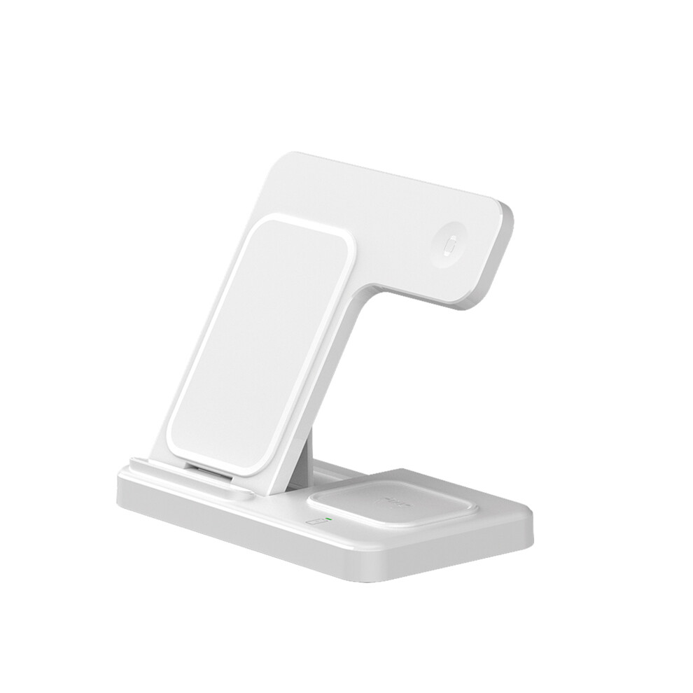 (White) 30W 3 In 1 Wireless Charger Stand For Iphone 14 13 12 11 Xs Xr X 8 Fast Charging Dock White 9319708977806