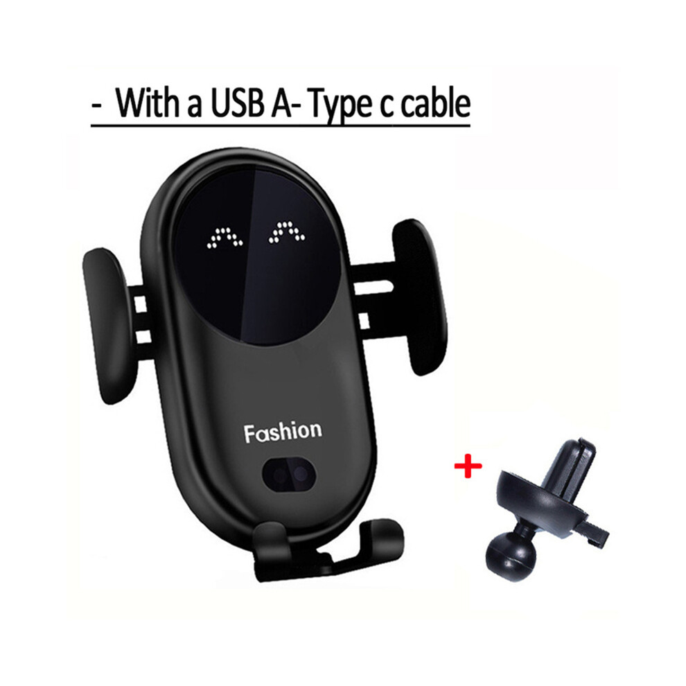 (Standard) Automatic 15W Wireless Car Charger For Iphone 13 12 11 Xr X 8 Samsung S20 S10 Magnetic 9319708979701