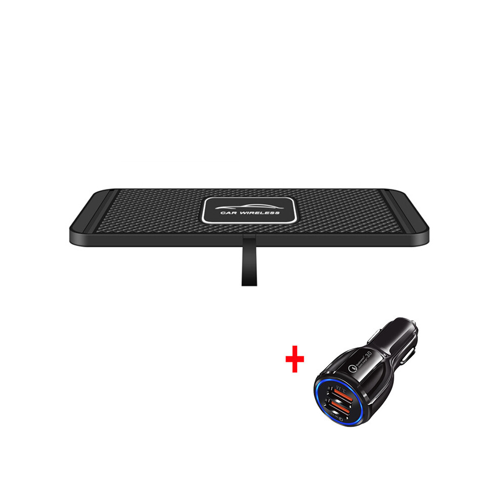 (With QC3.0 Charger) 15W Wireless Charger Car Charger Wireless Charging Dock for iPhone 14 13