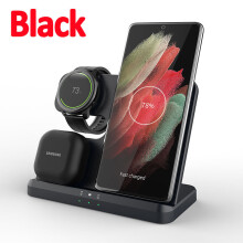(GY-Q10B)15 W 3 in 1 wireless charging stand Fast charging dock for Samsung Z Fold 3 S21 S20 Galaxy