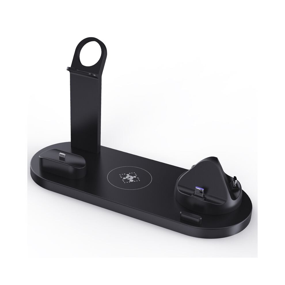 (Black) 30W 7 In 1 Wireless Charger Stand For Iphone 14 13 12 Apple Watch Fast Charging Dock Black 9319708983470