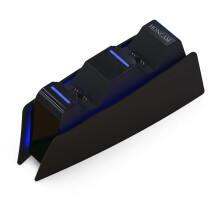 (Zwart) Dubbel oplaadstation voor PS5 Type-C DualSense-oplaadstation PlayStation 5 DualSense