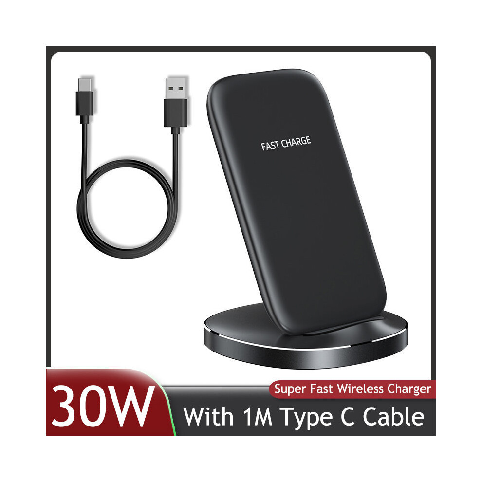 ( 30W Stand) 30W Wireless Charger Iphone 14 13 12 11 Pro Max X Xs Xr 8 Samsung S23 S22 Phone Charger Black 9319708985467