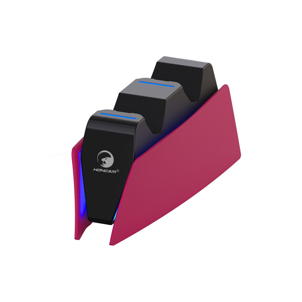 (Pink) For Ps5 Type-C Dualsense Charging Station Dual Charging Dock Playstation 5 Pink 9319708990256