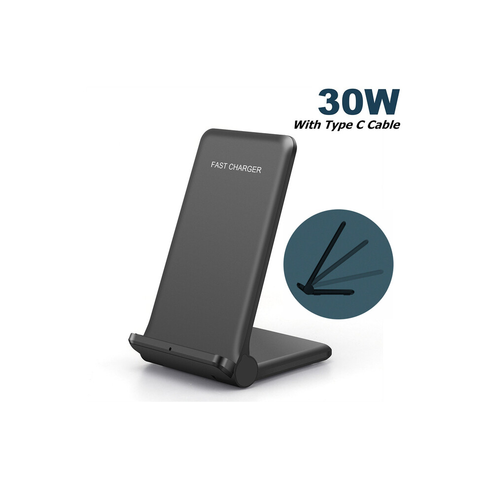 (30W Max) 30W Wireless Charger Stand For Iphone 14 13 12 11 Pro Max Xr X 8 Samsung S10 S20 S21 9319708990898